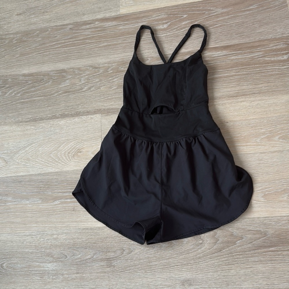 Wick proof romper with built in bra